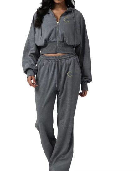 Wide Leg Comfy Sweatsuit